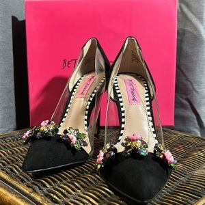 Relisted - Jane Black Multi Betsey Johnson Heels